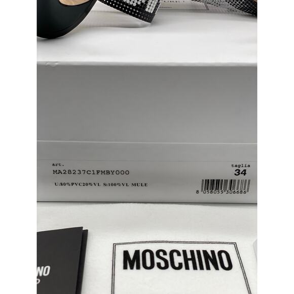 Moschino Logo Patent Leather Mules sz. 34 EU - Picture 12 of 13